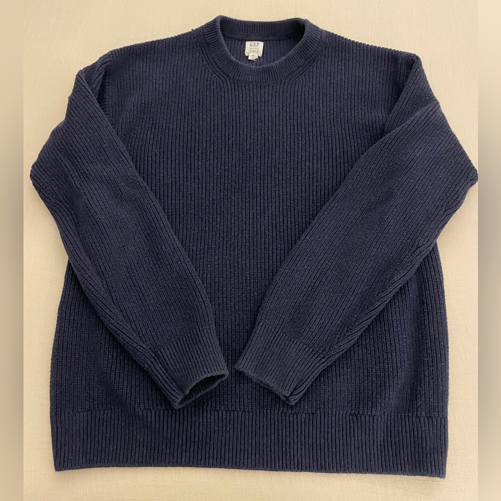 Men’s Medium Blue 100% Cotton Sweater